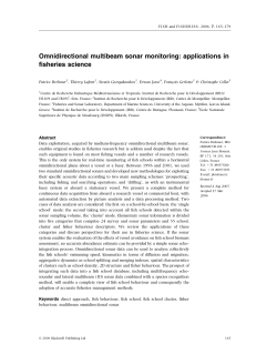 Omnidirectional multibeam sonar monitoring: applications in