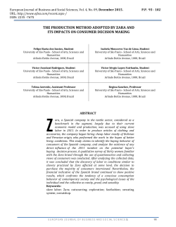 the production method adopted by zara and its impacts on consumer