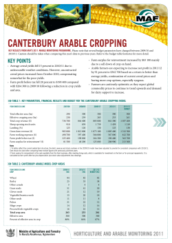 Canterbury arable cropping
