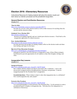 Election 2016&mdash;Elementary Resources