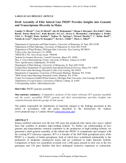 Draft Assembly of Elite Inbred Line PH207 Provides