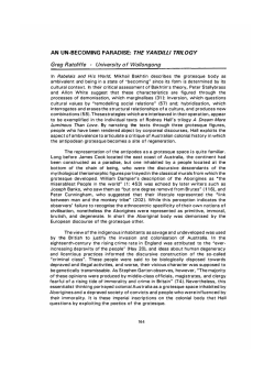 AN UN-BECOMING PARADISE: THE YANDILLI TRILOGY Greg