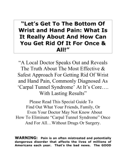 Effective Solutions for Wrist and Carpal Tunnel Issues