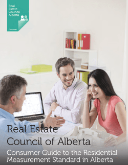 For Consumers - Real Estate Council of Alberta