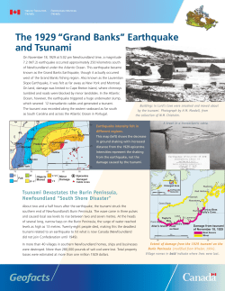 The 1929 &ldquo;Grand Banks&rdquo; Earthquake and Tsunami