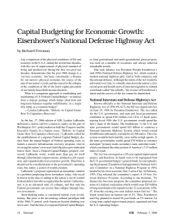 Eisenhower`s National Defense Highway Act