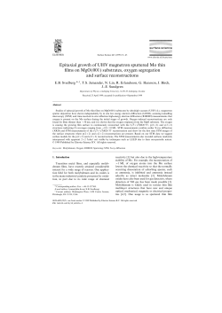 Epitaxial growth of UHV magnetron sputtered Mo thin films