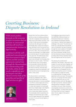 Courting Business: Dispute Resolution in Ireland