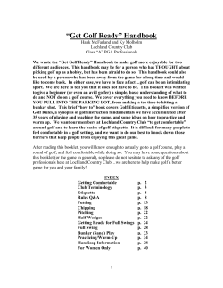 “Golf for Knuckleheads” Handbook