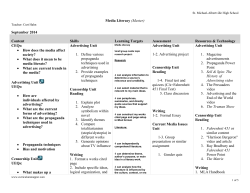 Curriculum Map