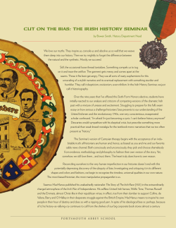 Cut on the Bias: the irish history seminar