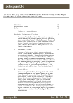 Byron, Sully, and the Power of Portraiture.