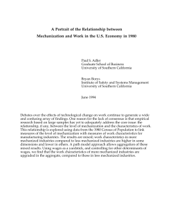 A Portrait of the Relationship between Mechanization