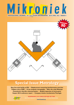 magazine - Dutch Society for Precision Engineering