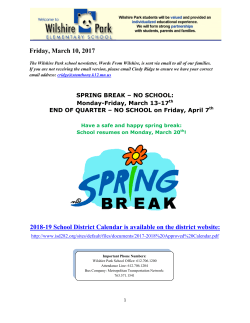 Friday, March 10, 2017 2018-19 School District