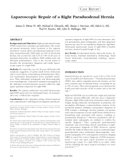 Laparoscopic Repair of a Right Paraduodenal