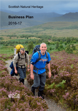 Business Plan 2016-17 - Scottish Natural Heritage
