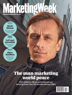 The man marketing world peace