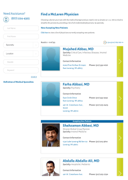 Find a Doctor | Physician Directory | McLaren Greater Lansing