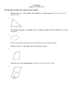 All work must be shown on a separate sheet of paper.
