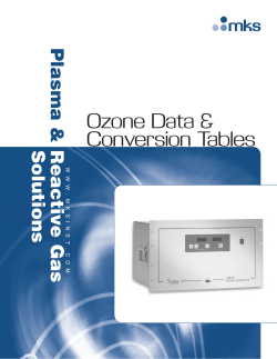 Ozone Data Conversion Tables