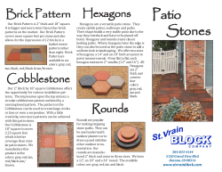patio stones - St. Vrain Block
