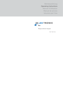 AS-Tronic operator manual