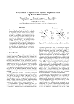 Acquisition of Qualitative Spatial Representation by Visual