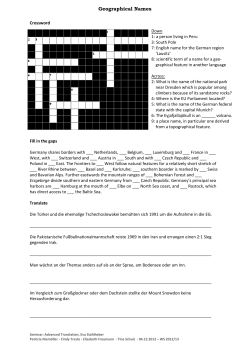 Geographical Names - Bildungsportal Sachsen