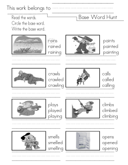 This work belongs to ////////// Base Word Hunt