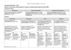 NCEA Level 3 Spanish (91568) 2015