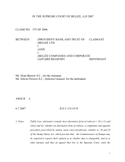 Supreme Court Action No. 575 OF 2006
