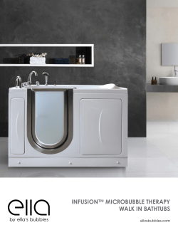 infusion™ microbubble therapy walk in bathtubs