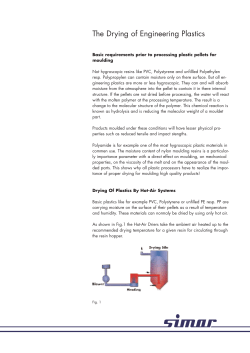 The Drying of Engineering Plastics