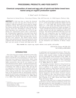 Chemical composition of meat and egg yolk of hybrid and Italian