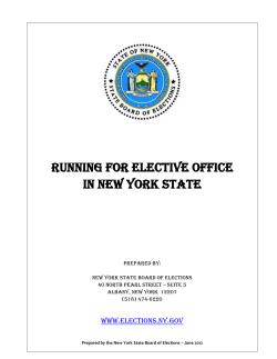 2012 Version Running for Elective Office