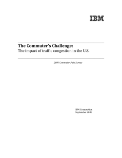 Commuter Pain Survey