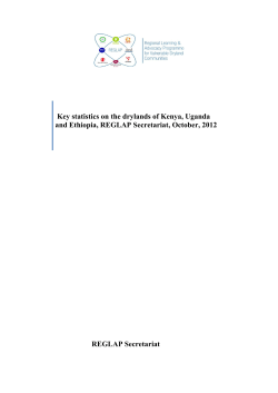 Key statistics on the drylands of Kenya, Uganda and Ethiopia
