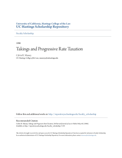 Takings and Progressive Rate Taxation