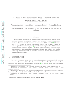 A class of nonparametric DSSY nonconforming quadrilateral elements