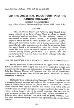 did the ancestral indus flow into the ganges drainage