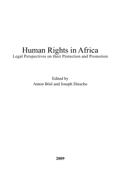 Human Rights in Africa - Konrad-Adenauer