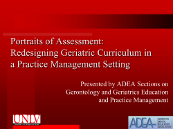 Portraits of Assessment - American Dental Education Association
