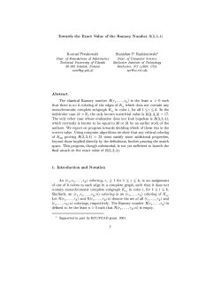 Towards the Exact Value of the Ramsey Number R(3, 3, 4)
