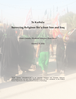To Karbala: Surveying Religious Shi`a from Iran and Iraq