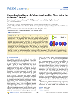 Unique Bonding Nature of Carbon-Substituted Be2 Dimer inside the