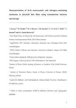 Characterization of Fe-N nanocrystals and nitrogen&ndash;containing