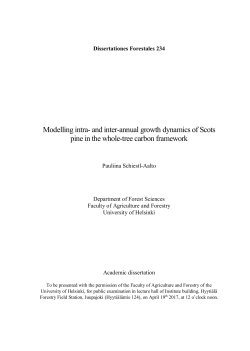 Modelling intra- and inter-annual growth dynamics of Scots