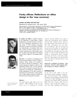 Funky offices: Reflections on office design in the `new economy`