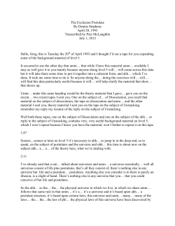 04 The Exclusion Postulate